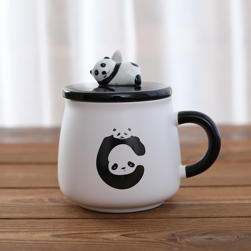 Creative Cute Cartoon Panda Ceramic Mug Milk Coffe Cup