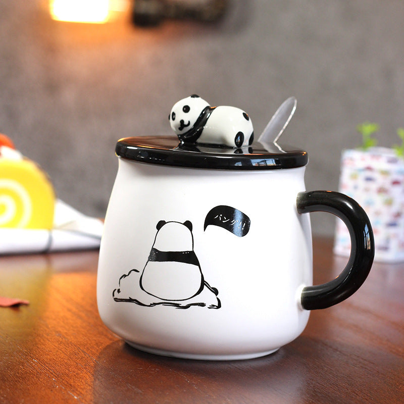 Creative Cute Cartoon Panda Ceramic Mug Milk Coffe Cup