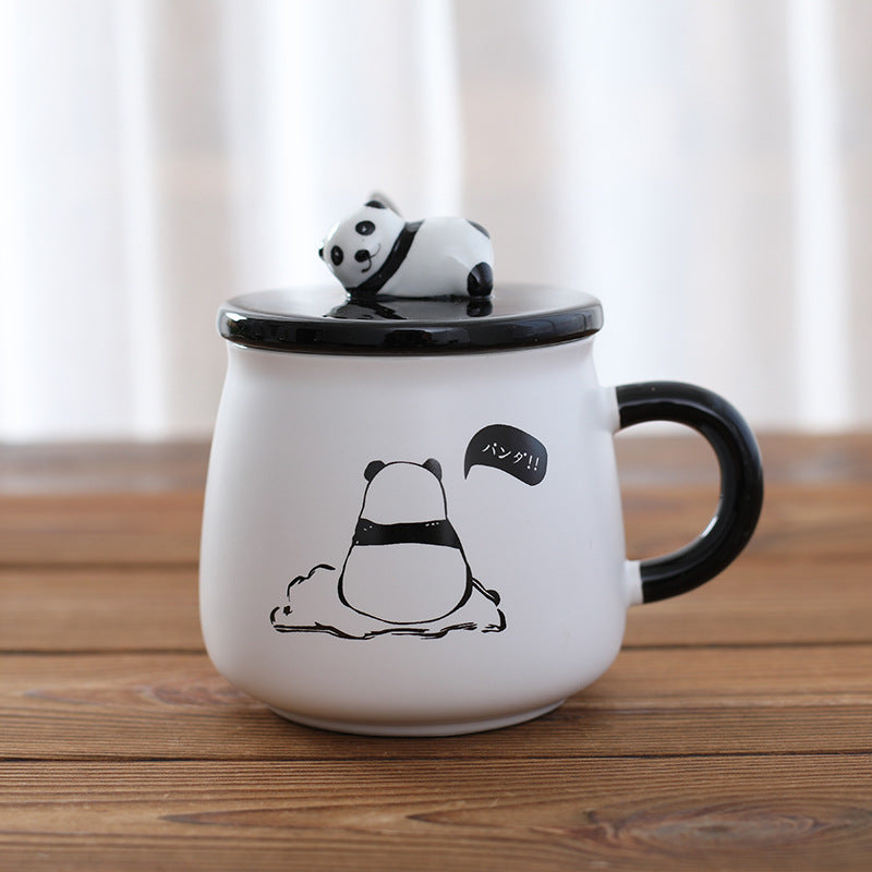 Creative Cute Cartoon Panda Ceramic Mug Milk Coffe Cup