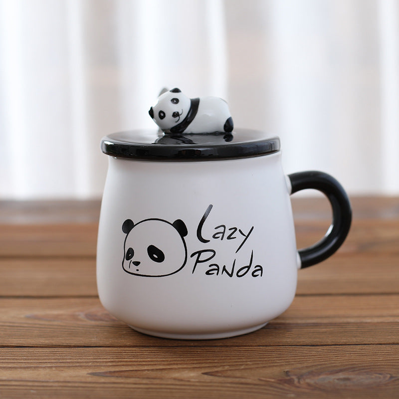 Creative Cute Cartoon Panda Ceramic Mug Milk Coffe Cup