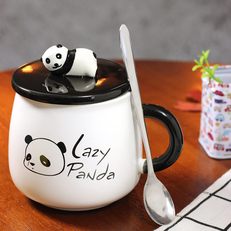 Creative Cute Cartoon Panda Ceramic Mug Milk Coffe Cup